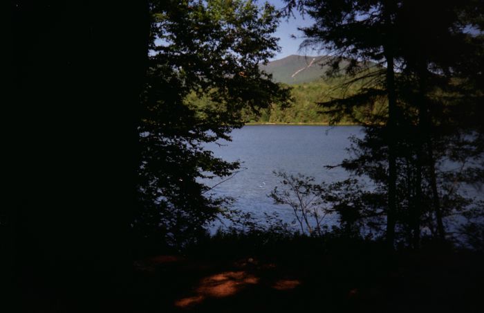 Moose Pond --- a picnic area near my tent. Arrived here 3:54 PM.