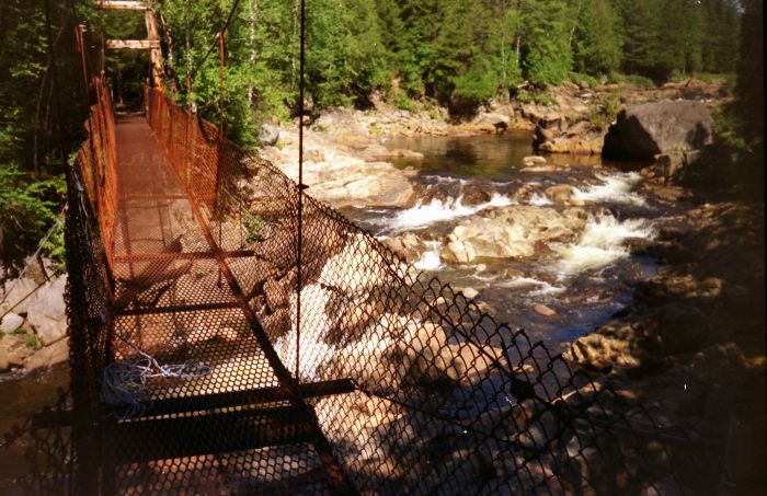 Crossing the Cold River, 20 minutes out of Shattuck Clearing on Day 2