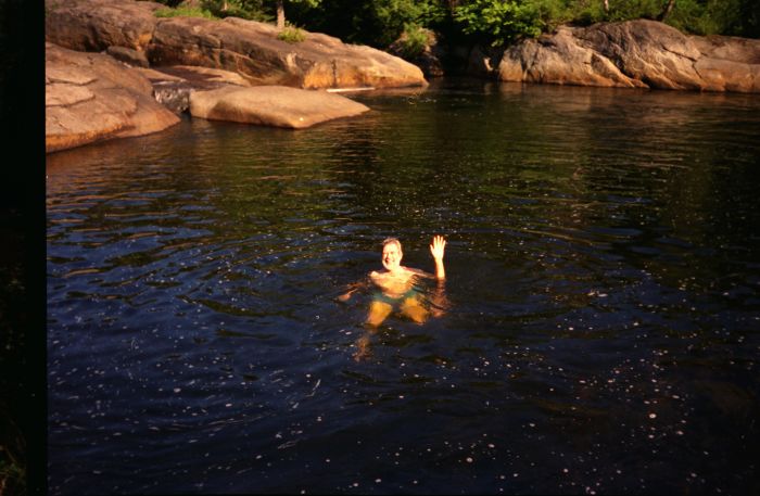 Miller's Falls pool, at Seward Leanto on the Cold River. Photo by Colgate University orientation students who occupied the leanto.