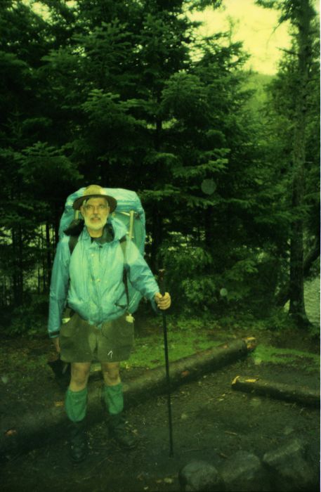 On Day 4, rain kept me holed up at Calamity #1 until 1:15 PM. At little over an hour later, one of the fellows staying at Cedar Point Leanto snapped this.