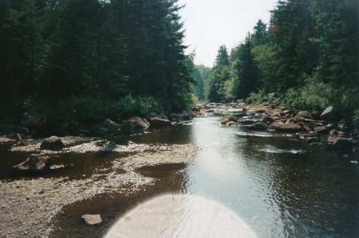 Fording the Cold River near Duck Hole