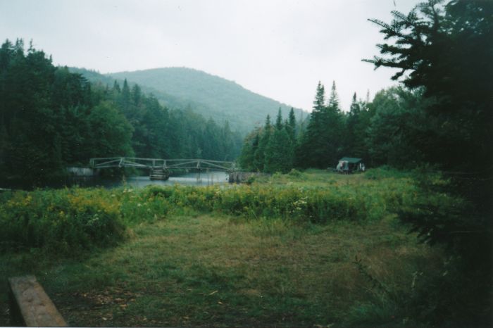 The boys at Duck Hole #1 erecting a plastic tarp