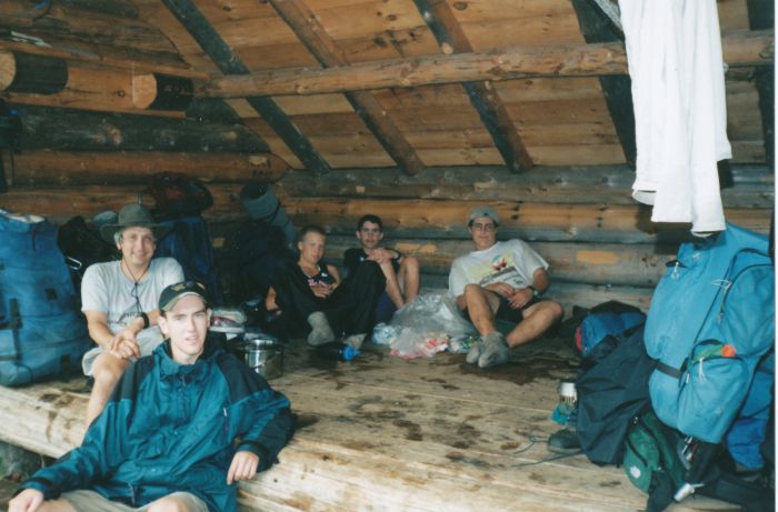 The Forest Lake Camp group (Jim Miller, leader). The boys used a tent; Jim and his assistant leader shared the leanto with me!