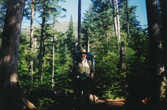 Photo by some Canadian boys, of my departure from my Panther Gorge camp. Looks like a beautiful day!