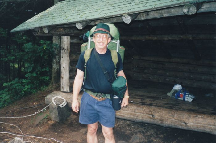 I shared Flowed Lands #1 Monday night with Jerry. More experienced than me, he's heading for Marshall, one of the Adirondack 46's trailless peaks. It's 6:30 AM Tuesday, day 6 of my hike.