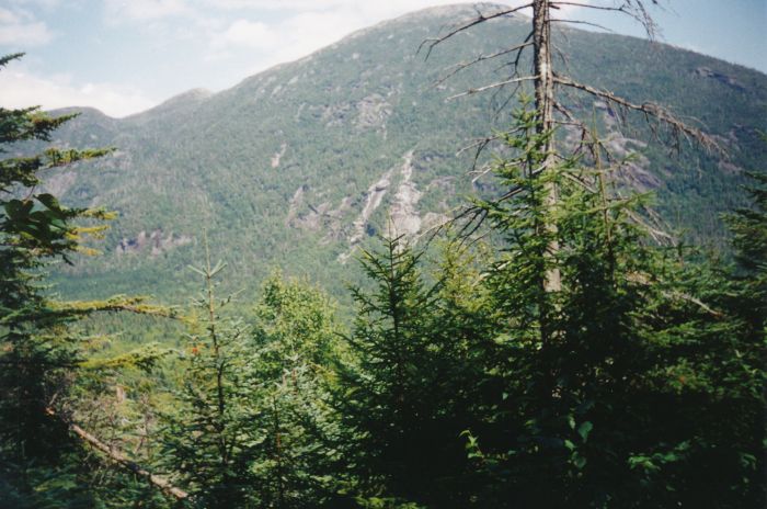 A later, better, shot of Haystack from the Four Corners - Panther Gorge trail. This trail was steep; despite many carefully placed stone steps, the descent was tough on the knees!