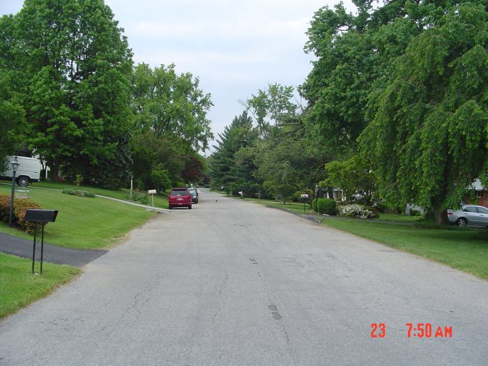 Taking me south, Rider Avenue is a narrow, pleasant residential street. ET 12 minutes.
