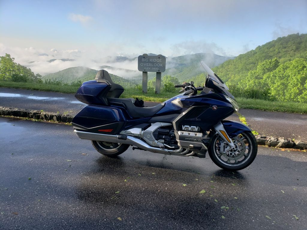 Milepost 403.6. Still based at the Asheville Comfort Inn, I rode the final 84 miles of the BRP on Friday May 27. Its Milepost 382 is only 1.3 miles on Tunnel Road from the hotel. .