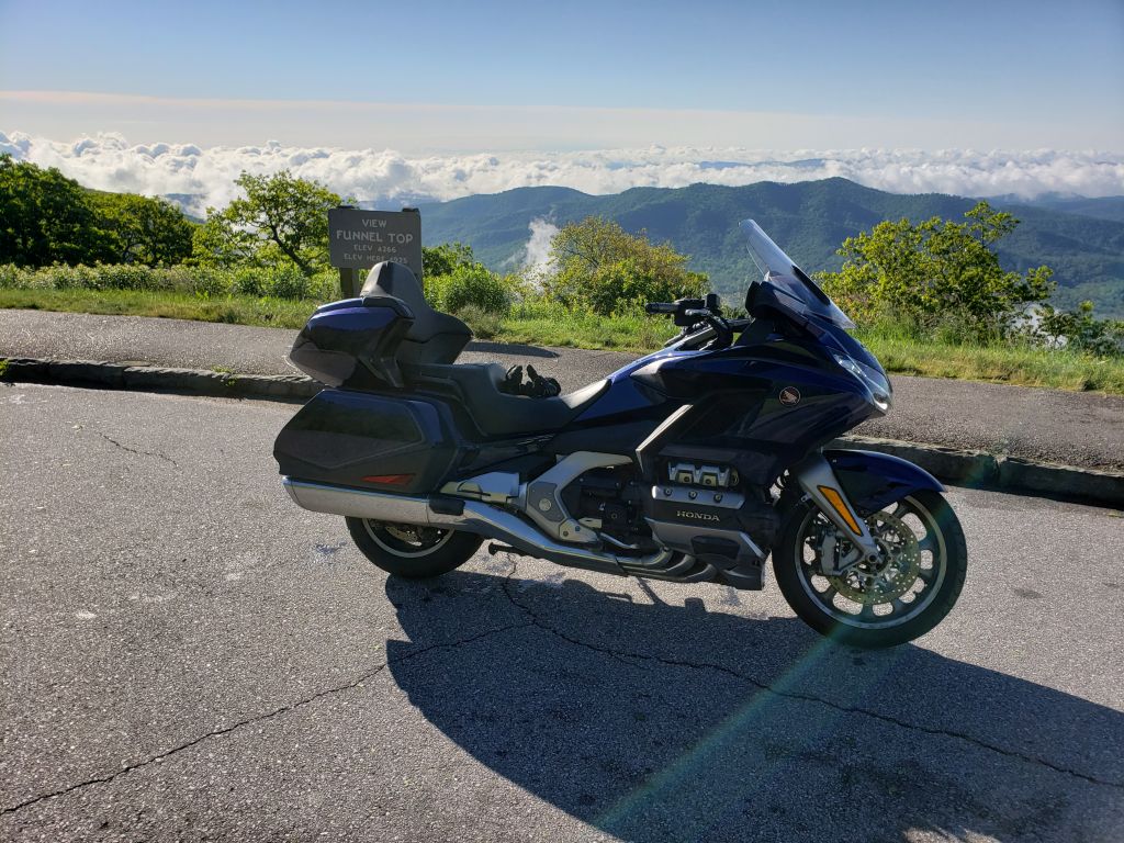Funnel Top, a few miles farther south at Milepost 409.3. It was so nice to have some sun and clear views!