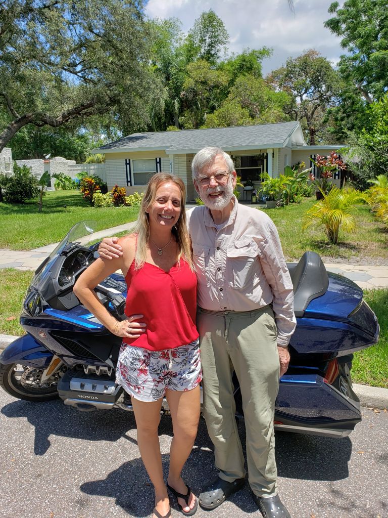 On Sunday 23 south was pleasant but I-75 around Atlanta was stressful. At our stop, Days Inn in Adel, GA, a nice Mexican restaurant was a short walk away. May 30, we crossed into Florida. The GPS took us to Danielle's in St. Petersburg. It's been probably 20 years since I've seen her.
