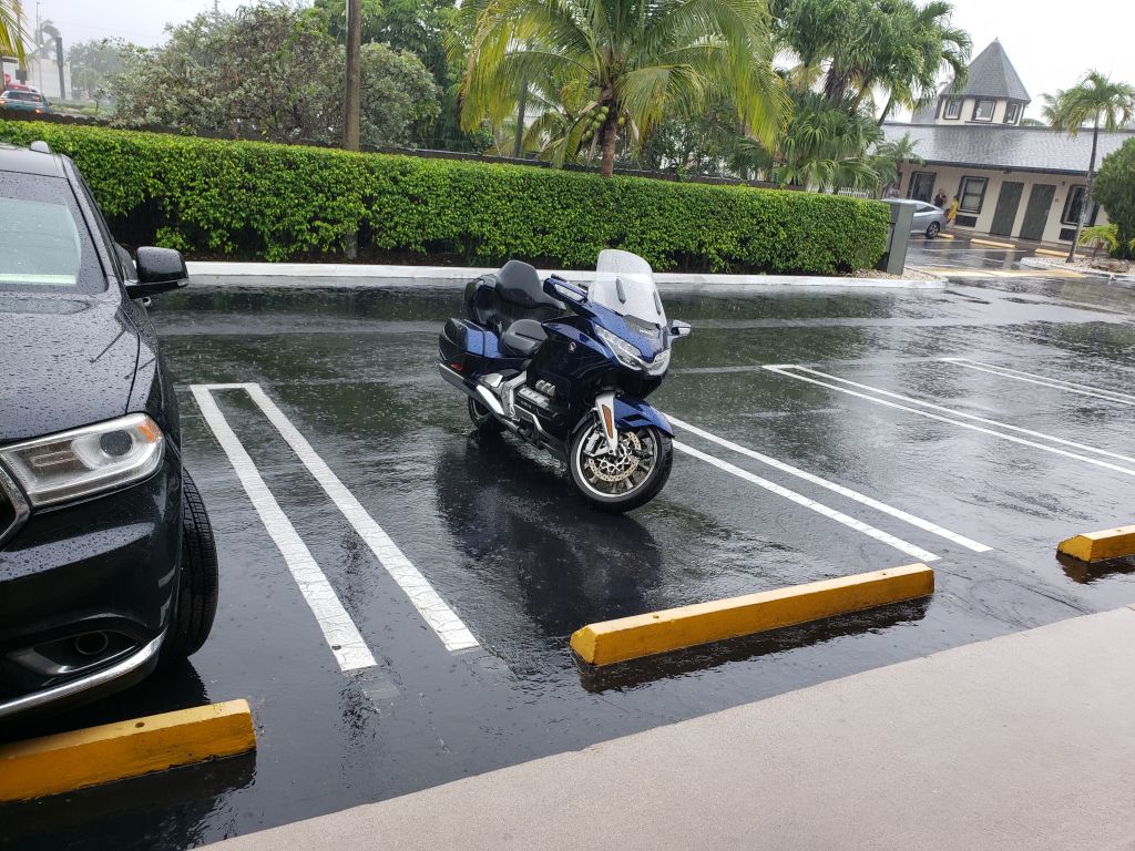We arrived back at the Travelodge Room 320 around 1:15 PM, and it wasn't long before rain started in earnest. We just made it! Storms continued on Friday (June 3, the date of this photo) and Saturday.  Sunday looked good, and we made it back to Danielle's.