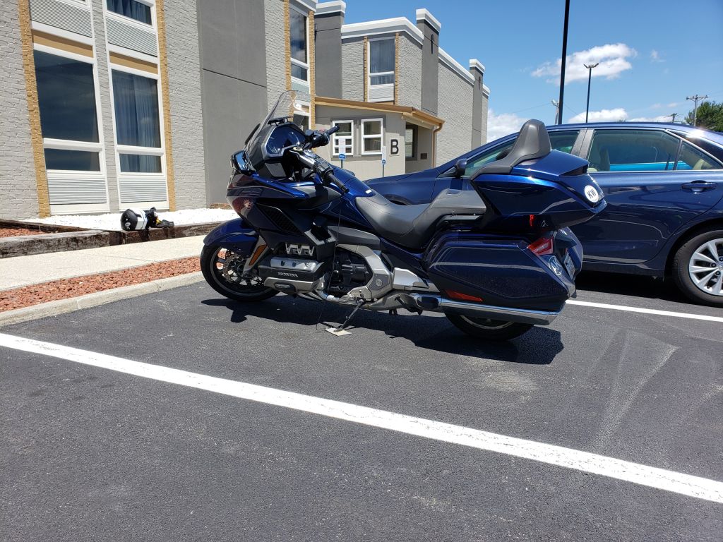 We arrived early at the Wytheville VA Comfort Inn, our usual first or last night from home on southern rides. Tomorrow's (June 10) 345 mile ride brought us home. Isn't the Wing beautiful?