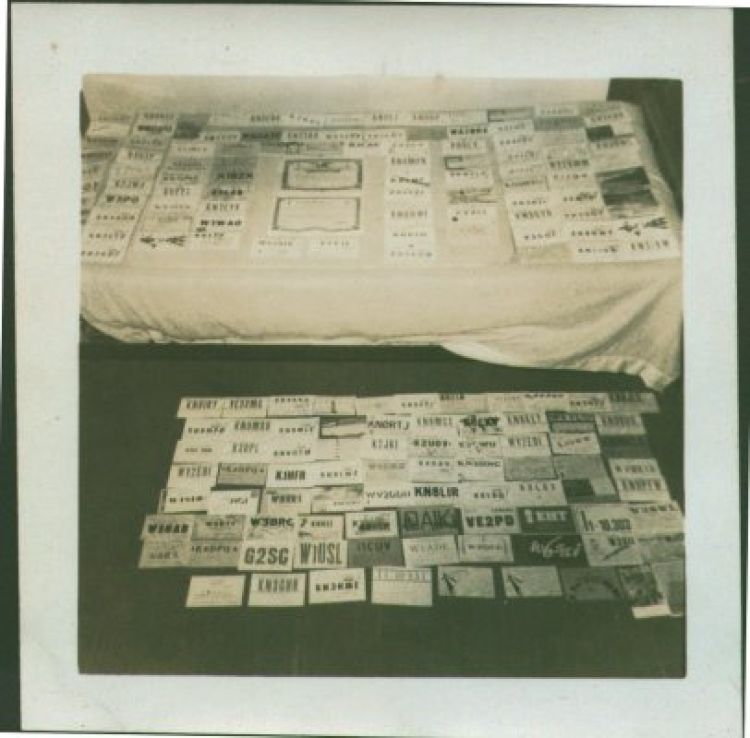This might have been ALL of my QSL cards, in mid-1959. Certificates include a 30-word-per-minute Code Proficiency award from the ARRL.