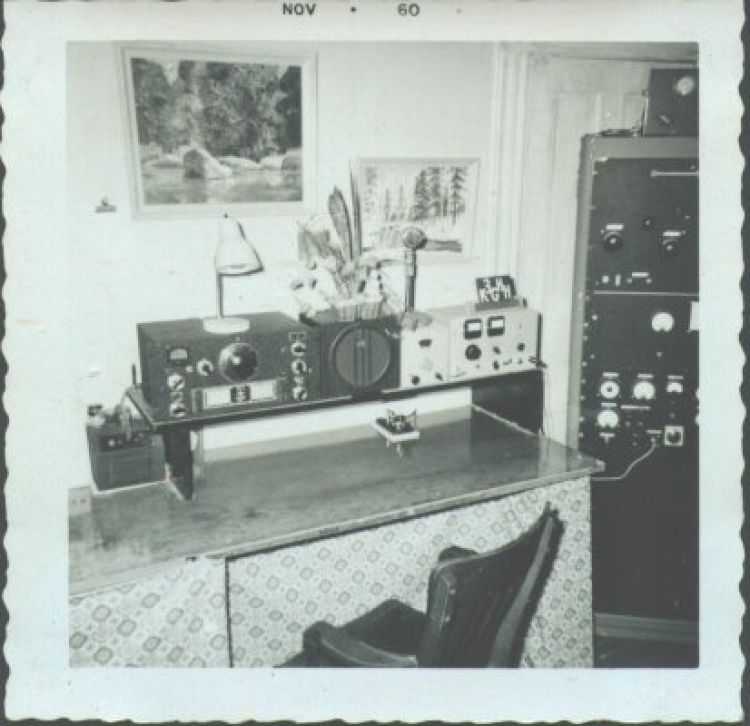 My great mentor Chuck Garrigus, W3NRU, introduced me to Howard Manning, W3MI, who had built this beautiful transmitter in 1948. I bought it for $50. Its professional construction, with neatly laced wiring harnesses and stainless steel meter and switch labels, was fully the equal of that of the famous Collins KW-1 (I examined one a few years ago), which dates from the same period.