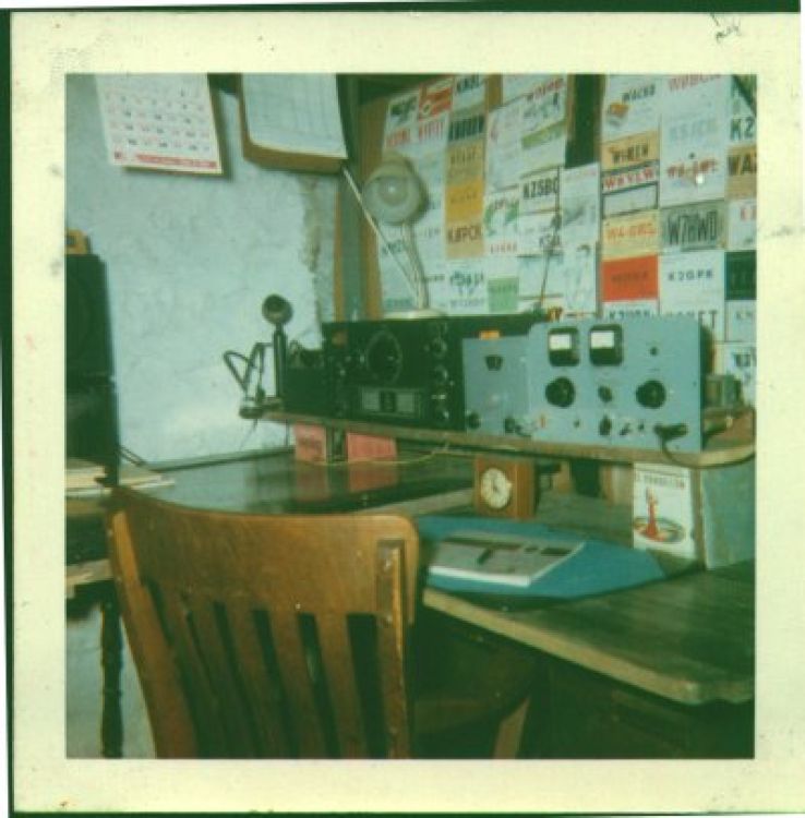 That telephone at the left actually works. One dials by quickly rapping on the bar on which the earpiece rests: one extra rap per number, so it's 7 raps for a 6, etc. I hooked this into my mother's telephone line... strictly illegal, of course.