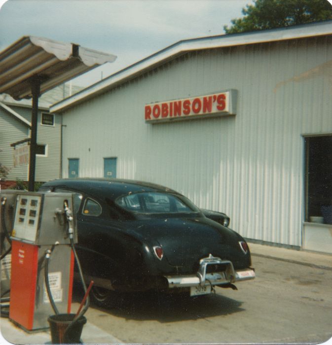 Gassing up in Essex Junction, at the station once owned by the father of my boyhood friend David Robinson.
