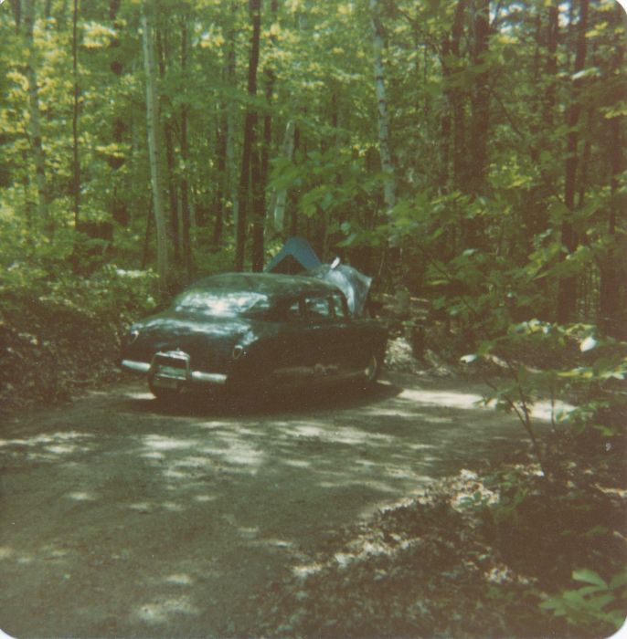 My site (#4) at Mount Philo State Park, early afternoon of Day 2.
