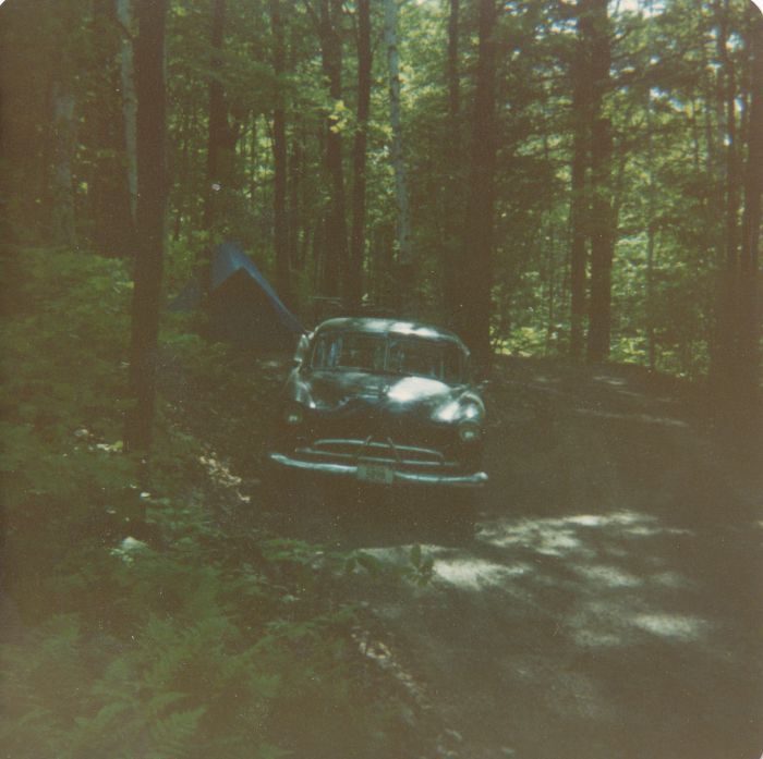 Mt. Philo campsite #4, after returning from my visit to Essex Junction.