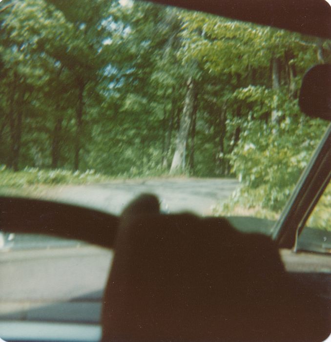 Ready for the 10-mph hairpin around the boulder, on the Mt. Philo summit road!