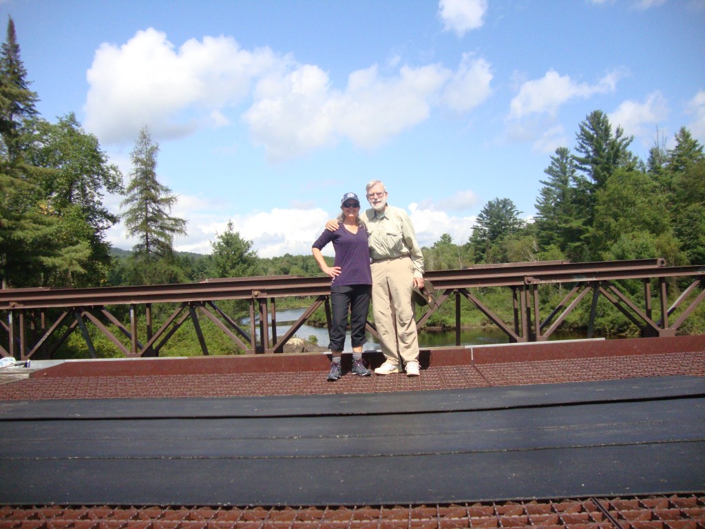 Andrea and Dad at the Polaris Club Bridge over the Hudson River, August 30 2023