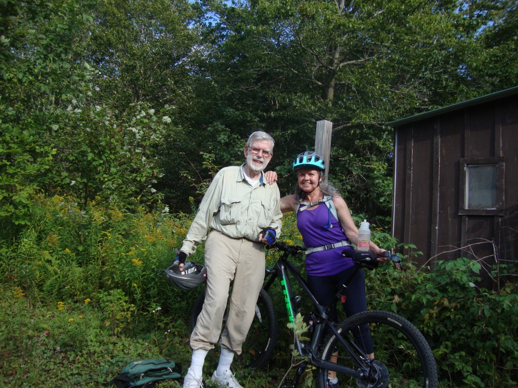 Deer Pond parking area; we're almost done with the 13-mile loop! About 4:30 PM 03sep23
