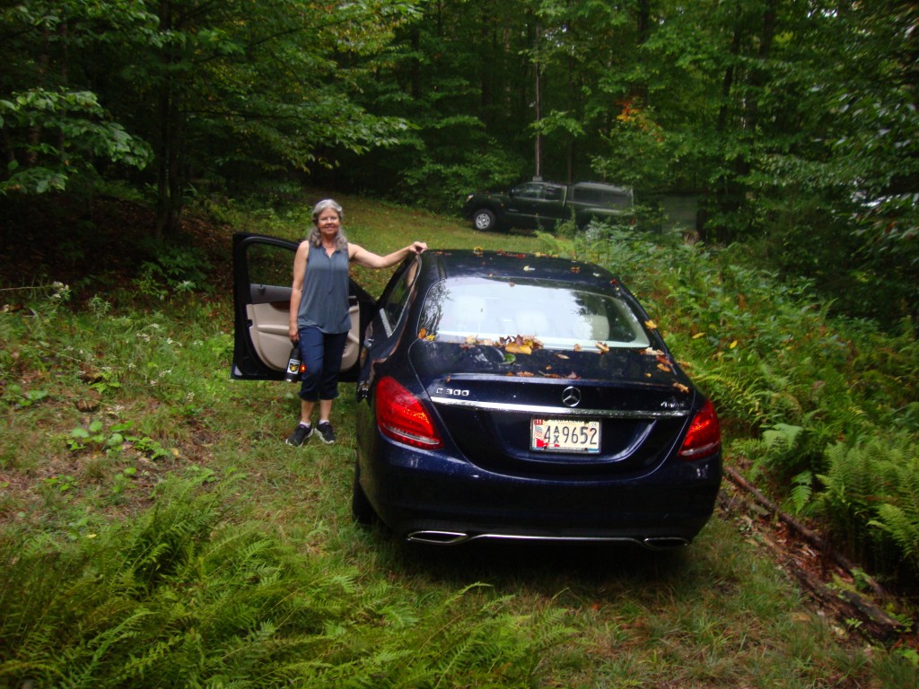 Andrea is ready to pull out, heading for Meadville PA,  after a great visit; 8AM 08sep23
