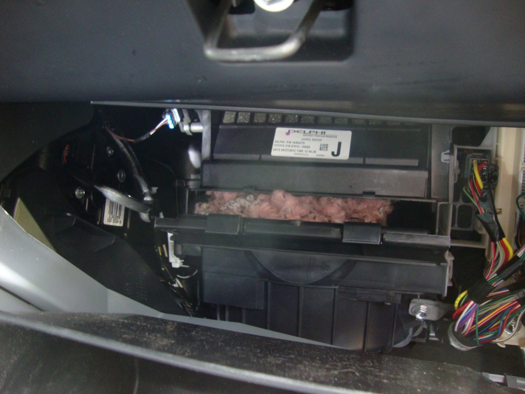 With the Tacoma's old cabin air filter removed, this is what I found; October 12, 2023