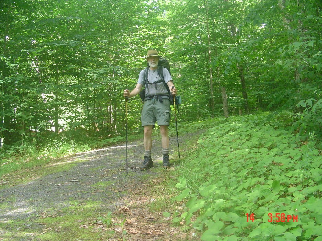 I left Moose Pond at 8:45 AM, crossed Route 28N about 1 o'clock, reached the Association bulletin board at 3 o'clock, and rolled down my camp driveway about 4. It was the end of a good 7-day hike!