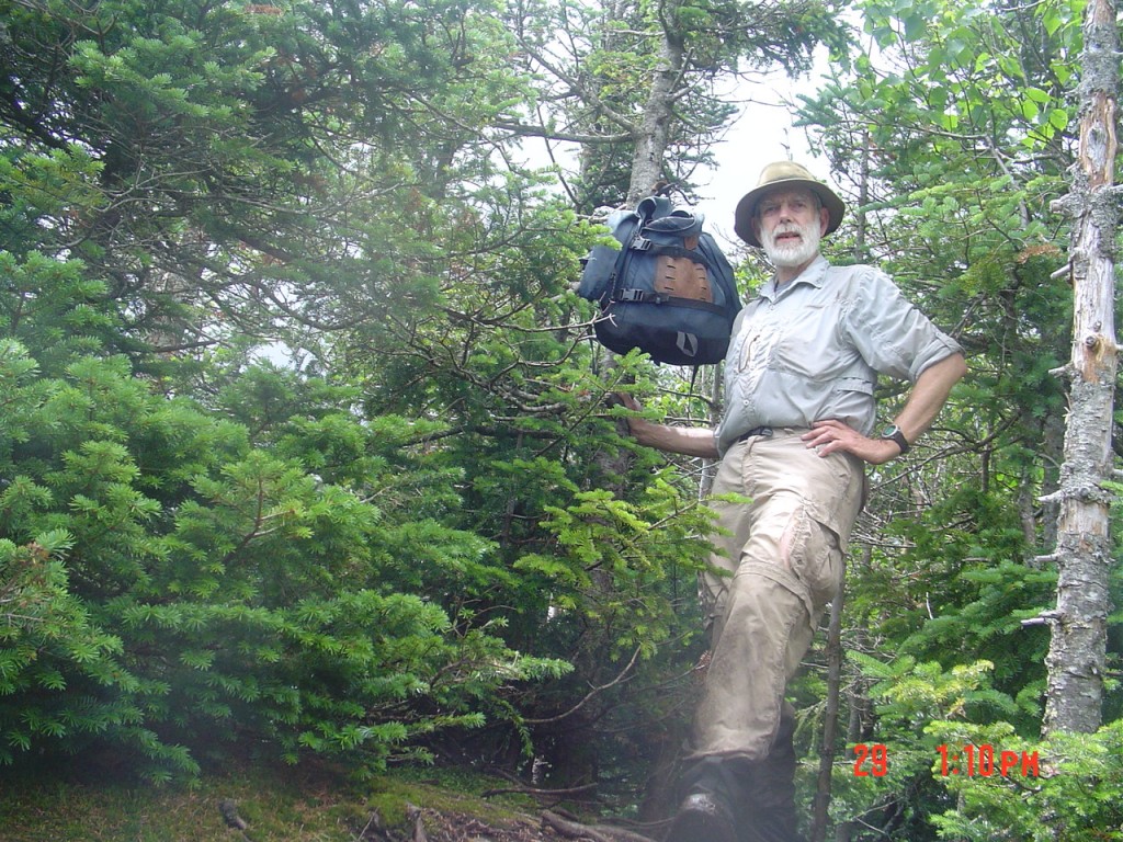On the summit of Mt. Donaldson, reached at 1:09 PM; I walked past it three hours earlier!