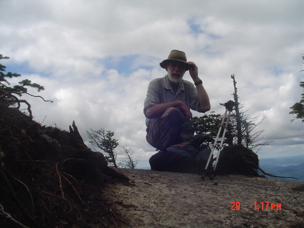 The wind was blustery on the west-facing rock overlook near the Donaldson summit; I was here about 10:00 AM