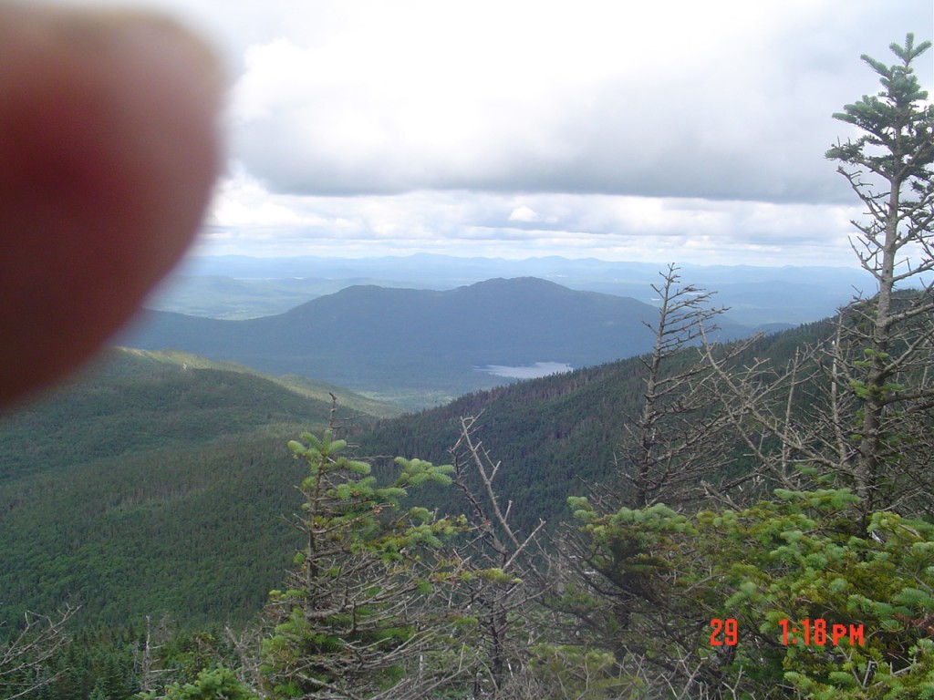 North from the Donaldson overlook; that might be Ampersand Lake