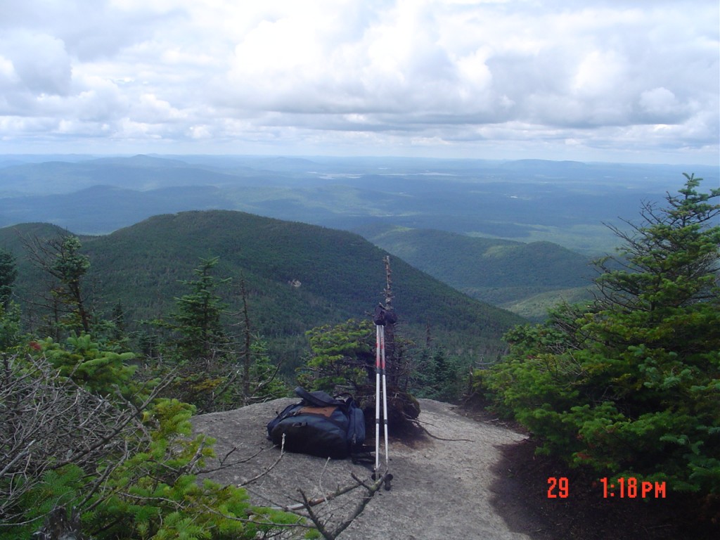 Looking west from the Donaldson overlook, toward Tupper Lake