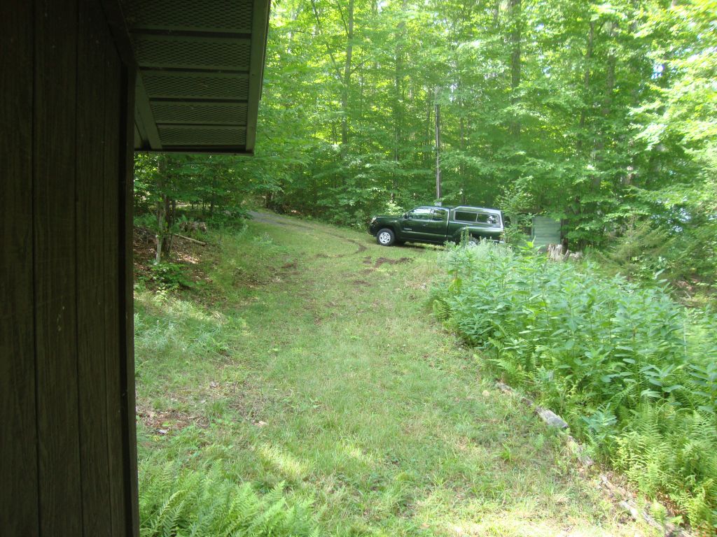 Delivery truck damage
This is a wide shot of the FedEx or UPS driver's misadventure trying to back up my sub-driveway. It seems doubtful that she has driven much on snow. The Tacoma was down at the cabin, but she slid sideways enough so I could get past and attach my tow rope.