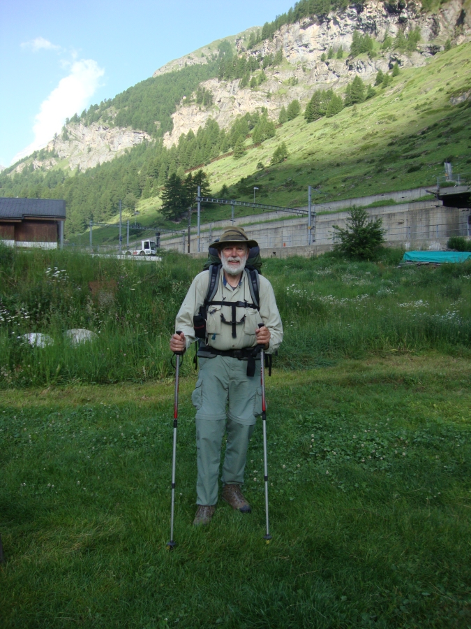 At 7:45 AM Friday, June 29, I'm starting on the "Chamonix-Zermatt Haute Route," reversed, with a walk through Zermatt to the Winkelmatten neighborhood. There I'll find the path to Findeln.