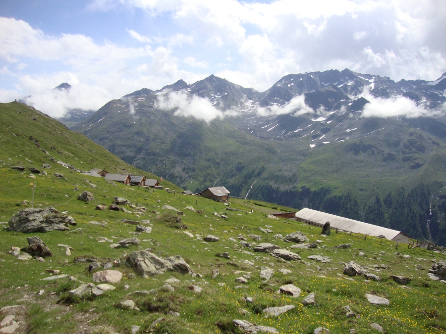 This view looks back over Chalte Berg to the valley and peaks east of it. I've been out for 3 1/2 hours so far today. 