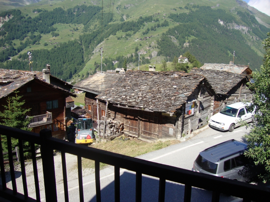 This 10:00 AM shot is from my balcony. Although my room had a bunk bed, I was alone for the two nights I stayed in La Sage.